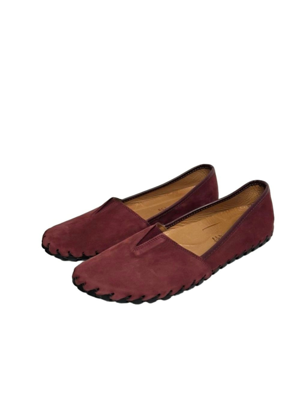 Spring Step Kathaleta Bordeaux Suede Burgundy Loafers Women's Size 41 US 9.5- 10 - Picture 2 of 13